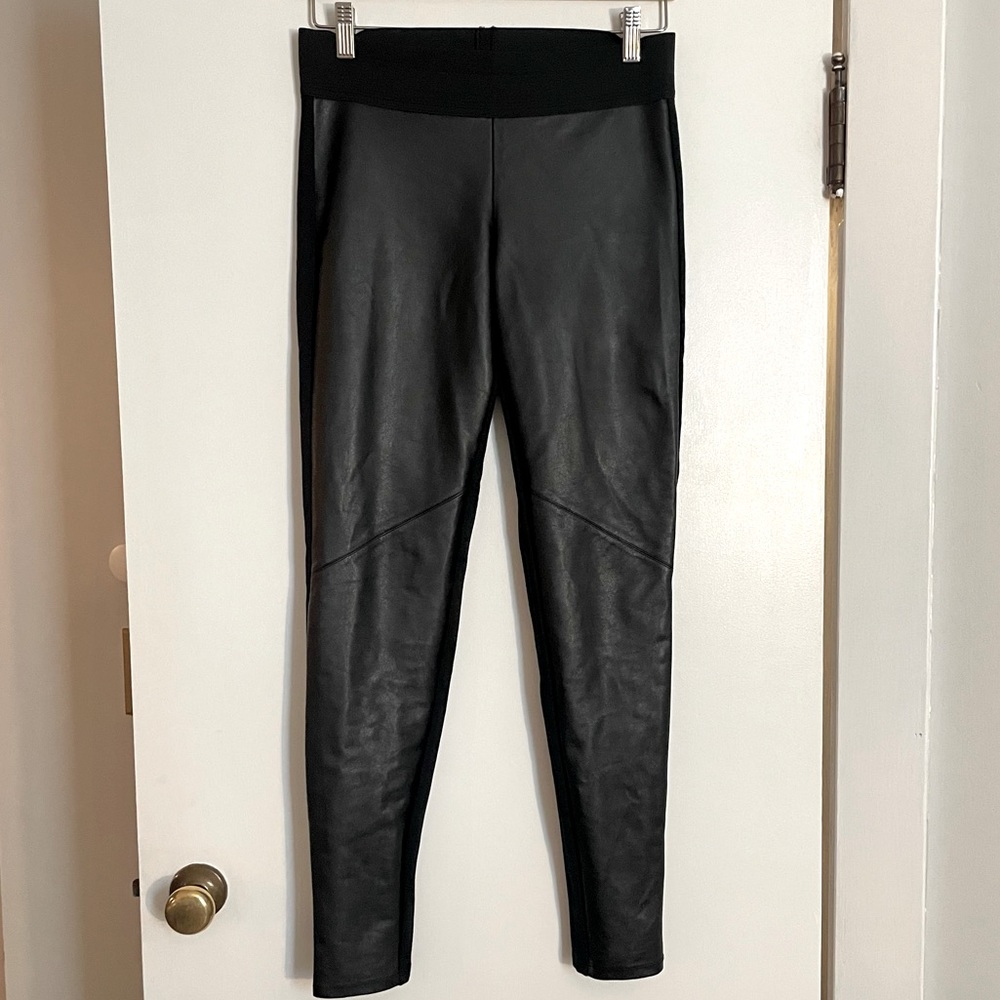 Faux leather leggings